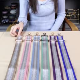 Deepeel 3.8cm Women Bags Strap Color Silver Silk 80~130cm Adjustable Straps One-Shoulder Crossbody Replacement Bag Accessories