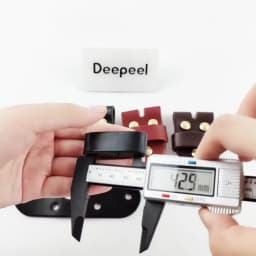 Deepeel Men's Belt Connection Leather Belts Pin Buckle Head Connect Loops Solid Brass Rivet Clasp DIY Leathers Craft Accessories