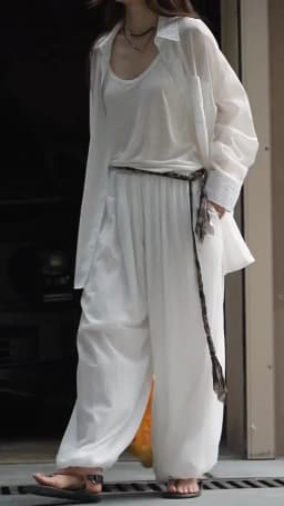[EAM] High Elastic Waist White Thin Pleated Long Wide Leg Pants New Trousers Women Fashion Tide Spring Autumn 2026 1DJ3267