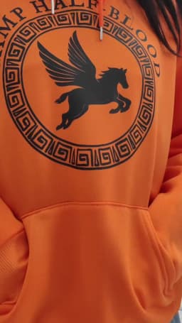 Camp Half Blood Hoodie Fall Winter Essential Half Camp Game Men Women Orange Pullovers Poseidon of Son Halloween Sweatshirt Tops