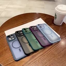 Translucent Magnetic Frosted Matte Phone Case For iPhone 18 Pro 17 16 15 14 13 12 11 Pro Max For Magsafe Wireless Charge Cover