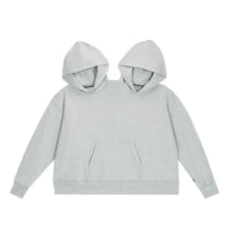 Double-person Hooded Sweatshirt Loose-fit Solid Color Sweatshirt Intimate Apparel For Two People
