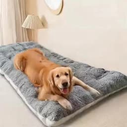Large Plush Dog Bed Sofa Thickened Super Soft Polyester Pet Mat Dog Crate Mat Bed For Small Medium Large Dog Bed
