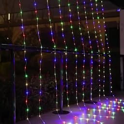 Curtain Fairy Light Waterfall 3x3m 280 LEDs Window Light 5V USB Waterproof Outdoor String Light for Christmas Patio Wall Decor