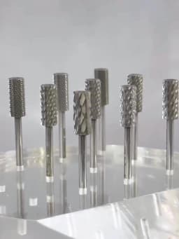 RolinStar 5.35 Small Barrel Silver Steel Carbide Nail Drill Bits Milling Cutter German Accessories