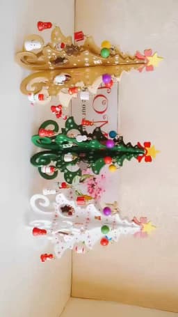 Creative DIY Wooden Christmas Tree Window Shop Mall Desktop Display Props Ornament Holiday Gifts Decoration Ornaments