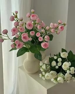 18 Inch 12 Head Artificial Camellia Bud Bouquet Faux Silk Flowers For Home Living Room Decoration Wedding Hotel Display Props