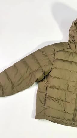 Unisex Camping Hooded 90% White Duck Down Jacket with 3M Fluorine-Free Water-Repellent, Lightweight for Outdoor & Casual Wear