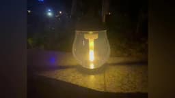USB Rechargeable Camping Light Solar Flame Lights IPX4 Waterproof 800 Lumens 1200mAh Hanging Lantern Outdoor Lights