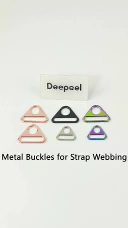 10Pcs Deepeel 20-50mm Metal Triangle Ring Belt Buckle Bikini Adjust Clasp Hook Clasps for Bra Strap Bag Webbing DIY Accessories