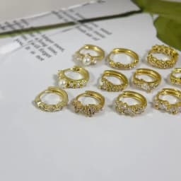 925 Sterling Silver Ear Needle Hoop Earrings Crystal Circle Small Huggie Earrings for Women Simple Females Girls Jewelry