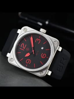 High-quality Stylish Square Casual Watch, Fully Automatic Mechanical Watch with Calendar