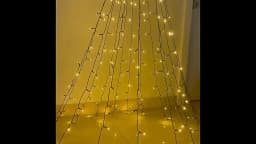 Led Christmas Tree Lights New Year's Garland String for Patio Garden 1.5M/2M/3M Waterfall Light Christmas Decoration 2025