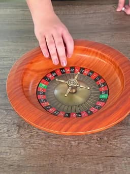 Russian Roulette 12 Inch Drinking Toy Event Lucky Draw Lucky Wheel Entertainment Game Props Russian Wheel Wooden