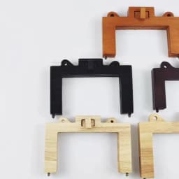 1Pc 16/22cm Wooden Bag Frame Handle Purse Making Bracket Square Clasp Frames for Handbag DIY Sewing Craft Accessories Parts