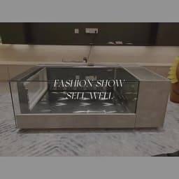 Model display cabinet home coffee table glass dustproof display cabinet creative customization
