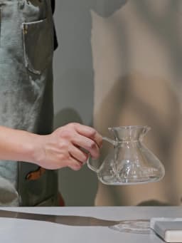 MUVNA Tornado Glass Coffee Server 450ml-Barista Grade Hand Drip Carafe,Leak-Proof Spout,Heat-Resistant for Pour Over/Iced Brew