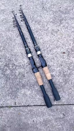 Telescopic Lure Rod 1.5M 1.8M 2.1M 2.4M Carbon Spinning Rod Baitcasting Fishing Pole 8g-25g Wooden Handle Casting Fishing Tackle