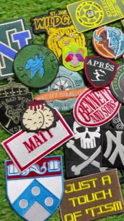 Custom Embroidered Patches for Clothes Personalized Patch Embroidery Name Patch Logo for Clothes Jacket DIY Iron on Patch