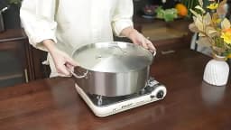 Stainless Steel Dual Hot Pot | Thickened Large-Capacity Pot for Home & Induction Cooking