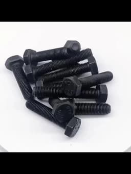 Grade 10.9 Steel Fine Thread M8 M10 M12 Black Full/Half Thread External Hexagon Outside Hex Head Cap Screws Bolts