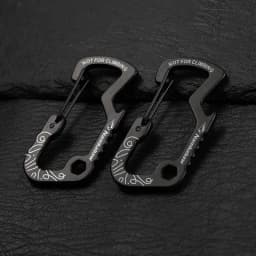 1/2/5pcs Outdoor Backpack Carabiner Multifunctional Print D Ring Spring Hook Metal Water Bottle Clip Aluminum Quick Release