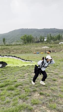 Paragliding Training Sitting Bag Ground Bucket Sliding Split Leg Ultra Light Anti-Flip Nano Backpack Bikini