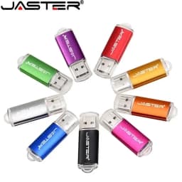 JASTER Free Key Chain USB Flash Drive 128GB Black Pen Drive 64GB Blue Memory Stick 32GB Creative Gift Pendrive 16GB Red U Disk