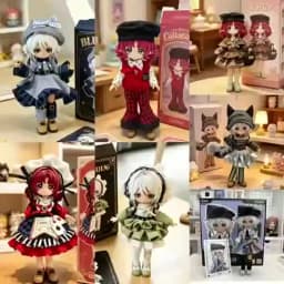 Doll's Clothes Suitable for OB11 Set YMY-GSC 1/8,1/12 BJD Dress Change 16-17cm Doll Toy Accessories(No doll)