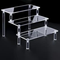 1-5 Tier Acrylic Display Stand Perfume Doll Clay Figurine Blind Box Storage Rack Transparent Ladder Makeup Organization W-2