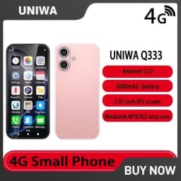 UNIWA Q333 4G 3.58 Inch Mini HD Smartphone 3GB RAM 64GB ROM 2000mAh Mobile Phones BT 5.0 Google Play Store Face ID Small Phone