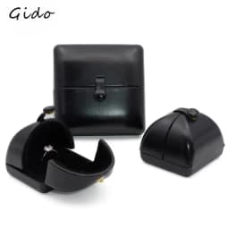 Black Pu Creative Engagement Ring Box Pair Ring Holder Earrings Necklace Box Bracelet Box
