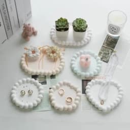 Plaster Tray Rings Storage Plate Photo Props Nail Jewelry Display Matte Decorative Pieces