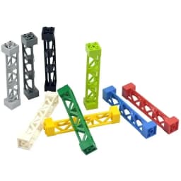 Compatible 95347 Pillars Bricks Lattice Tower 2X2X10 Support Baseplate Bridge Girder Bracket Building Block Part Column Toys