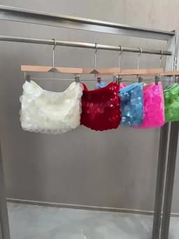 2026 Spring/summer Heavy-duty Colorful Scale Embellished Mini Skirt - Trendy, Sexy, Sweet, and Unique Design Skirts for Women