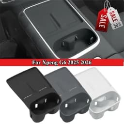 Car Cup Holder Phone Charging Tray For Xpeng G6 2025 2026 Anti-Dirt Pad Silicone Anti-Slip Shock-Absorbing Interior Accessories