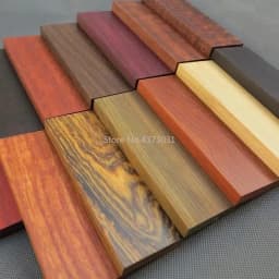 1piece DIY Knife Handle Material Various Kinds of Wood for Handicraft Materials 120x40x10mm
