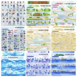 1 Loop Washi Pet Tape Sample Sky, Streets, Girls Boys Zero Colletion5