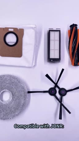 Accessories For JONR P20 PRO T5 PRO Vacuum Cleaner Main Roller Brush Side Brush HEPA Filter Mop Cloth Dust Bag Parts