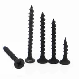20pcs Black Fibreboard Carbon Steel Flat Countersunk Head Screws Cross Self-tapping Wood Screw M3.5 M4