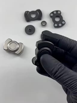 Alloy Metal 3 In1 Fidget Spinner Slider Clicker Magnetic EDC Cool Gadget Silent Stress Relief Enhanced Focus For Adults & Kids