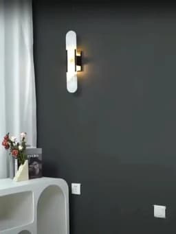 Nordic Modern High-End Marble Bedroom Bedside Lamps Living Room Wall Lighting Elegant Room Decor Marble Interior Wall Led Lights