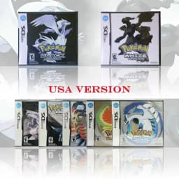 Pokémon Platinum Black White USA Version New Sealed Package With Box and Manuals DS Video Game Cartridge For DS 2DS 3DS Console