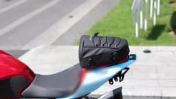 Universal Motorcycle Tail Bags PVC Waterproof Rear Seat Storage Bag for Sport Bike Touring Riding Outdoor Dry Travel Luggage Bag