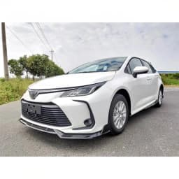Front Bumper Spoiler for Toyota Corolla Sedan 2019-2023 Protector Plate Lip Body Kit Carbon Surface Decorative Strip Chin Shovel