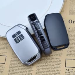 7 Buttons Soft TPU Gunmetal Key Fob Case Shell Cover For Kia Sportage Carnival Sedona K5 K3 K4 Auto Key Holder Bag Accessories