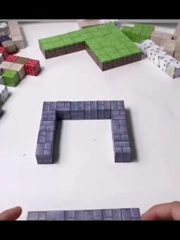 10-500 pcs Magnetic Building Blocks Mine World Magnetic Forest House STEM Sensory Toys Brick Cube Toys Set Creative Toy for Gift