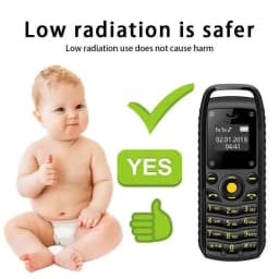 Super Mini Size Flip Mobile Phone B25 Wireless Bluetooth Cute Style Dual SIM Finger Unlocked Cellphone For Young Kids No Apps