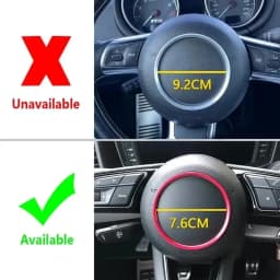 Car Steering Wheel Center Ring Decor Trim Cover for Audi A4 S4 B9 RS4 A3 S3 8Y Q2 A5 F5 TT A1 S12017 2018 2019 2020 Accessories