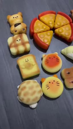 squishy Slow Rebound Bread Pinch Happy Bear Bread Crunchy and soft Wet Soft Touch Relieve Stress Toy Showdown Prop Creativity
